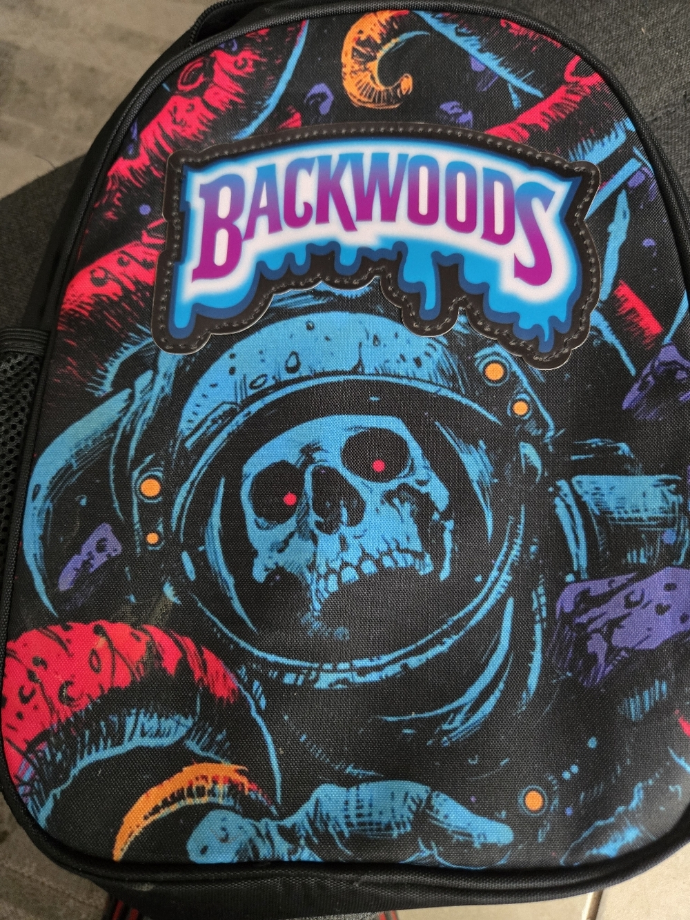 Backwoods Neon Skull Astronaut Backpack